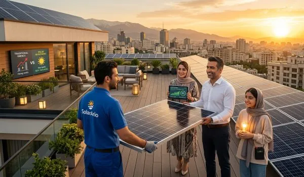 قیمت پنل خورشیدی در سال ۱۴۰۵ چقدر است؟ بهترین برندها کدامند؟ راهنمای کامل خرید پنل خورشیدی با جدول قیمت، نکات نصب و محاسبه صرفه‌جویی. با SolarArio آینده را بسازید.